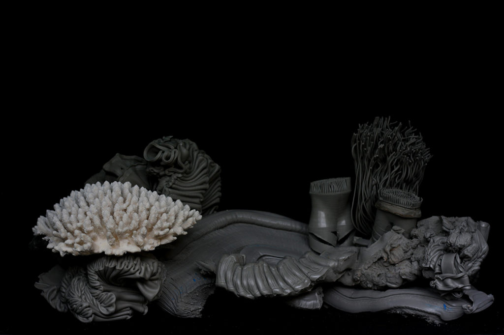 corail plastique oeuvre d'art